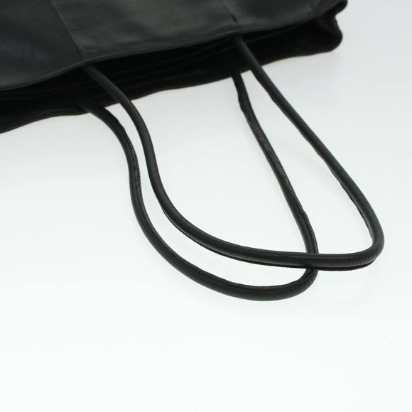 PRADA Tote Bag Leather Black Auth hk724 - Picture 8 of 16